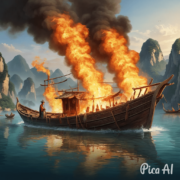 The Burning of Chained Boats（《火燒連環船》）