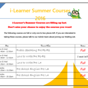 Summer Courses Filling up Fast